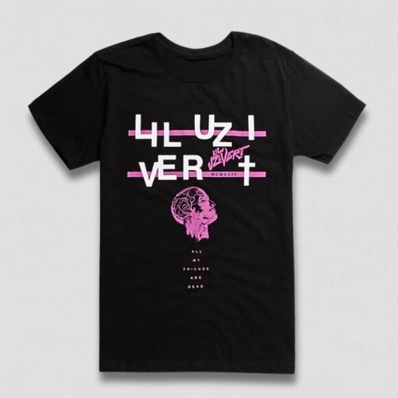 NWT Hot Topic Lil Uzi Vert XO Tour Life Graphic T-Shirt Cotton Black Men’s sz S - Picture 2 of 12